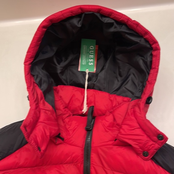 Guess Mens Puffer Hoodie - Picture 8 of 10